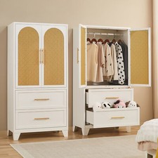 65" Steel Wardrobe Closet