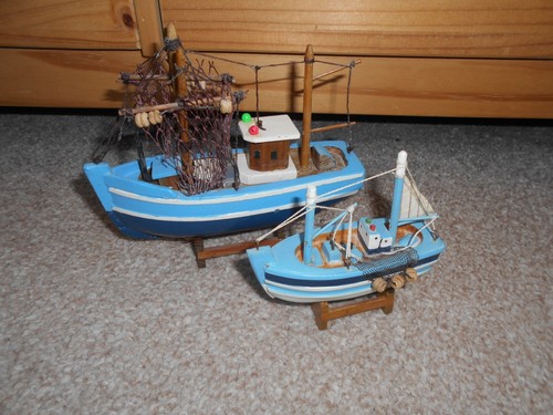 Three ship boat - three, wooden