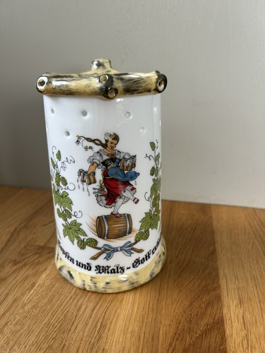 German porcelain beer stein - porcelain,