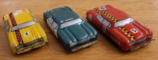 Job lot of 3 x 1960's vintage Japanese tinplate cars