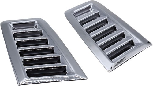 Chrome bonnet vents - vents, pair