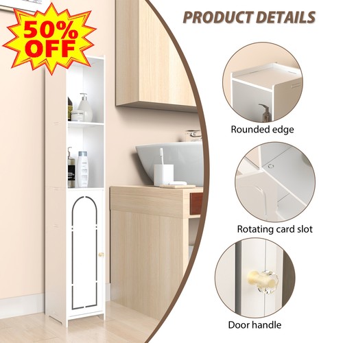 Tall bathroom cupboard white - bathroom,
