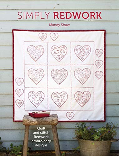 Simply redwork quilt and - quilt,
