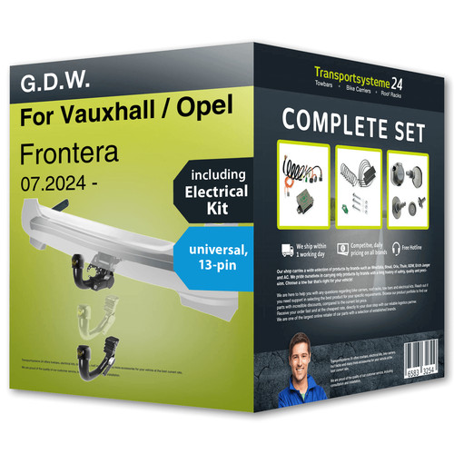Towbar detachable for vauxhall - detachable,