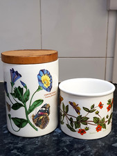 TWO PORTMEIRION POTTERY "BOTANIC GARDEN"STORAGE JAR & Sugar Bowl POT