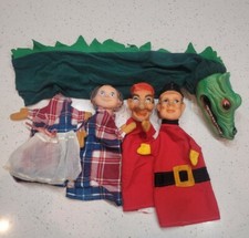 Lot Of 4 Vintage Hand Puppets-