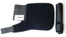 AMIDALE MEDICINE BRUSHING SUPPORT BOOTS HORSE EQUESTRIAN WRAPS SET OF 2 BLACK BN