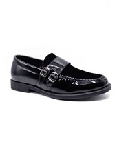 Mens Maroon Loafer Patent