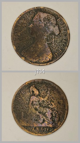 1860 victoria penny - victoria, (j114)