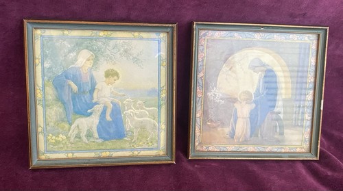 Pair 1950 framed - pair,
