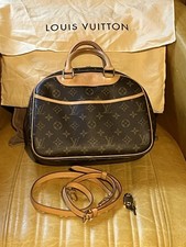 Louis Vuitton Bag Deauville Monogram Handbag Original Padlock & Dust Bag