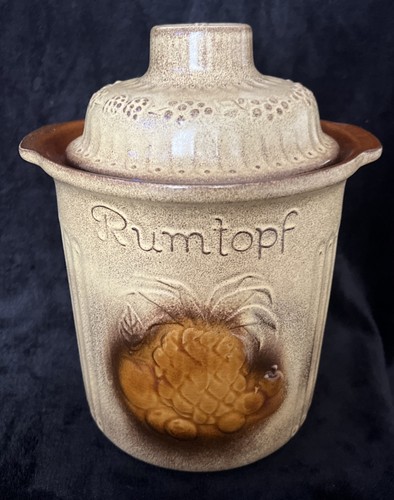Vintage rum pot jar - vintage,