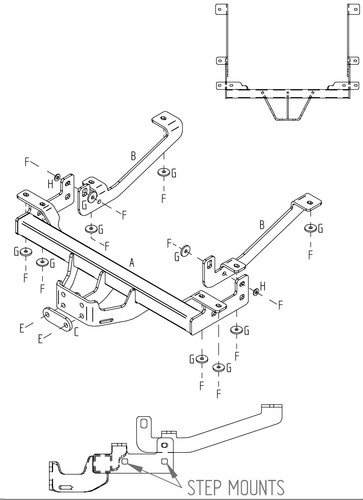 Towtrust fixed flange - fixed,