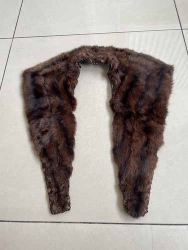 Vintage brown real mink fur - real,