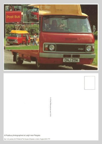 Postcard royal mail dodge - mail,