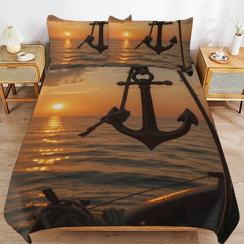 Nautical anchor bedding - nautical,