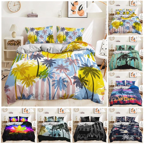 Colorful palm trees - colorful,