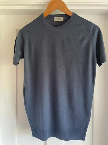 John smedley blue grey top - smedley,