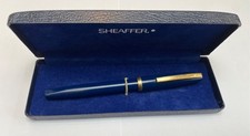Vintage Sheaffer Imperial Touchdown blue gold finish fountain Pen boxed working