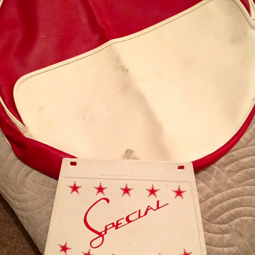 Vespa lambretta red and white - lambretta,