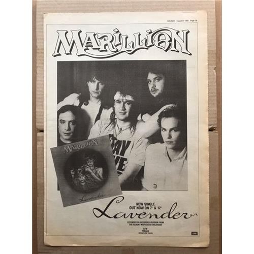 Marillion lavender poster - lavender,