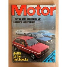FORD FIESTA/VAUXHALL CHEVETTE MOTOR MAGAZINE JANUARY 21 1978 - Hatchbacks cover 