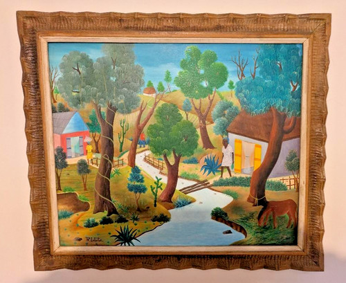Haitian art philton latartue - art,