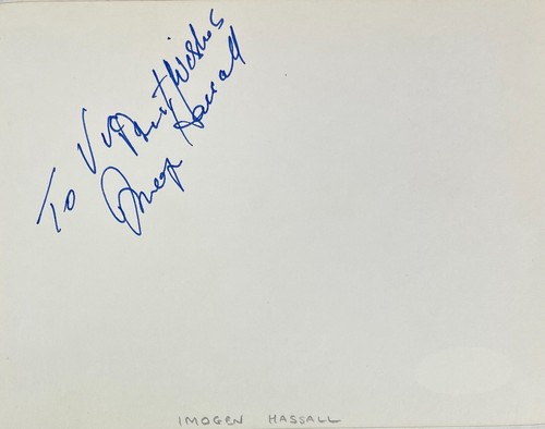 Imogen hassall signed - imogen,