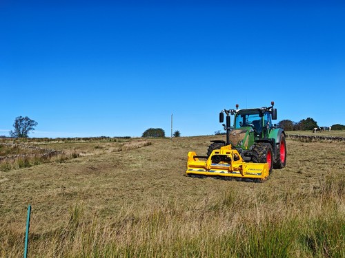 Tractor and flail topper - tractor,