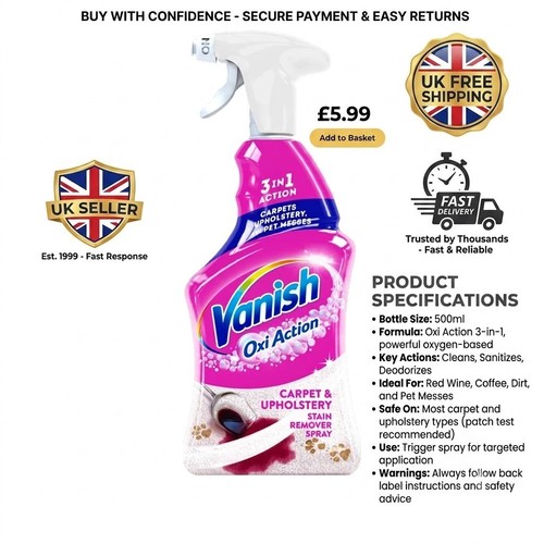 Vanish gold oxi - gold, action