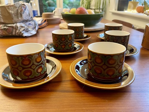 Hornsea bronte cups - 6x, &