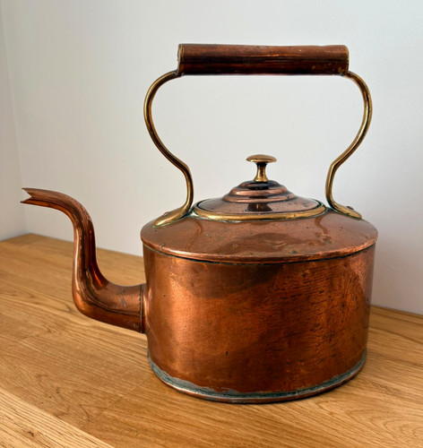 Antique victorian copper stove - copper,