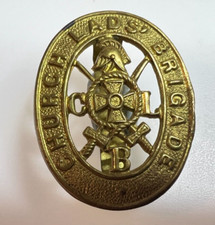 WW2 Era Church Lads Brigade Brass Cap Badge 37 x 28 mm