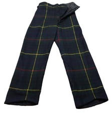 Vintage Army Trews No 8 British Scottish Tartan Hunting Stewart SDG QVS Pattern