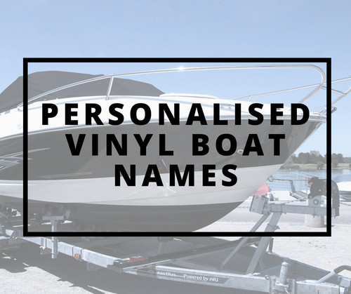 Vinyl boat name - x,
