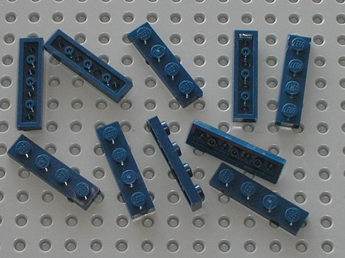 Lego navyblue plate 1x4 - 10,