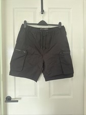 Men’s Black Cargo Shorts In