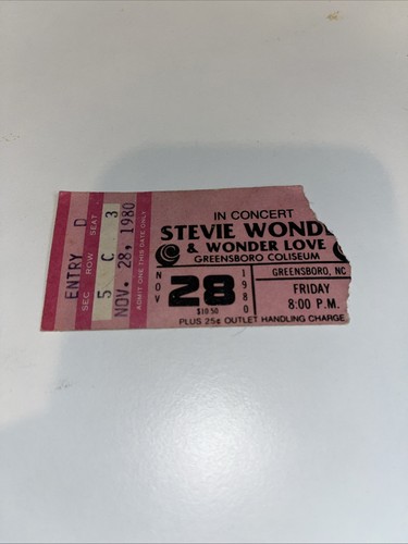 Stevie wonder concert ticket - wonder,