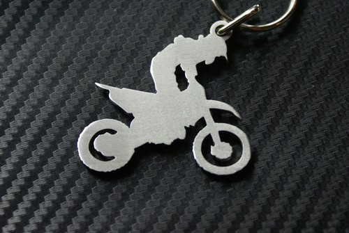 Motocross bike keyring - bike,