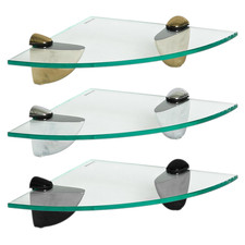 20cm Glass Floating Corner
