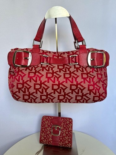 Dkny red monogram - dkny, handbag
