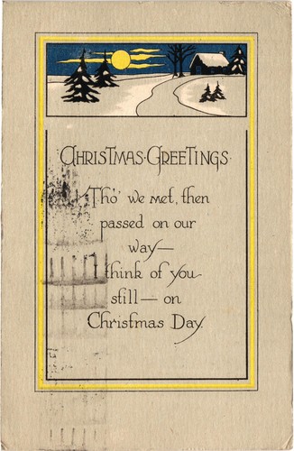 1919 christmas greetings poem - 1919,