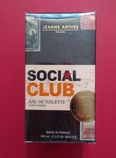 Social Club 100ml edt Jeanne Arthes, tobacco & vanilla fragrance