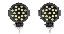 2 x 12V 24V LED Round Spot
