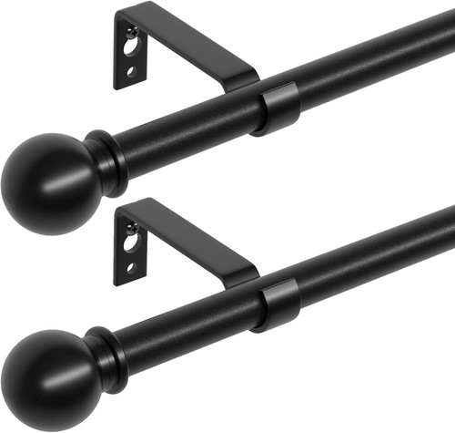 Pack curtain poles black - curtain,