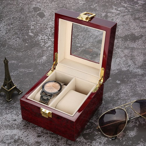 Wooden piano lacquer watch box - wooden,