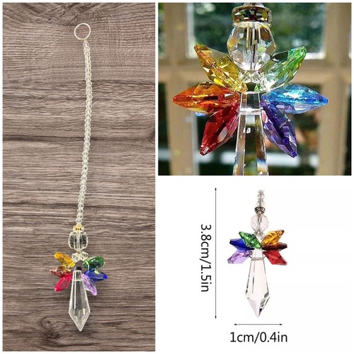 Angel crystal rainbow bead - angel,