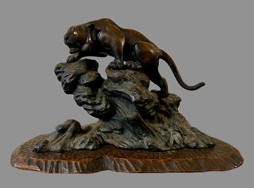 Bronze tiger rocks kg - bronze-tiger, rocks-11