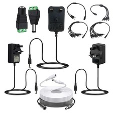 12V 1A 2A AC/DC Power Supply Adapter UK Plug for LED Strip Light CCTV Camera UK