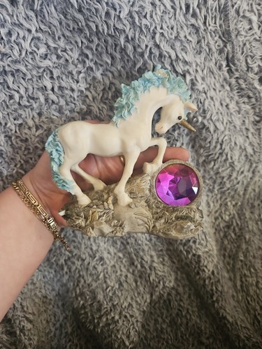 White magical unicorn statue - magical,